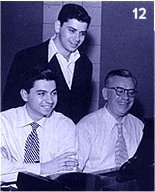 Richard, Robert and their father, songwriter Al Sherman at an early Sherman Brothers' Recording Session (1951)